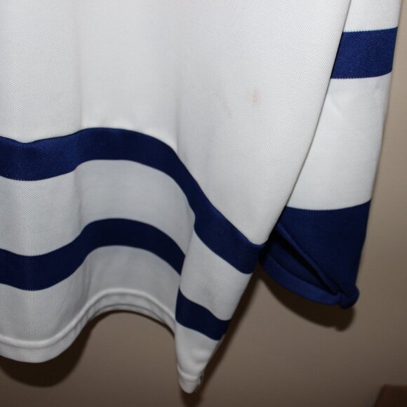 vintage Toronto Maple Leafs CCM Maska jersey XL white blue Made in Canada NHL - Picture 7 of 10